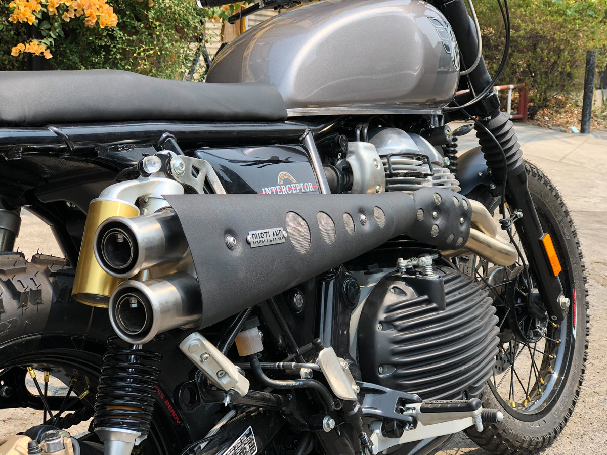 Sand Scratch full system exhaust for Royal Enfield 650 scrambler exhau