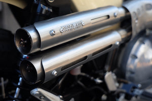 Shotgun full system exhaust scrambler exhaust for interceptor 650
