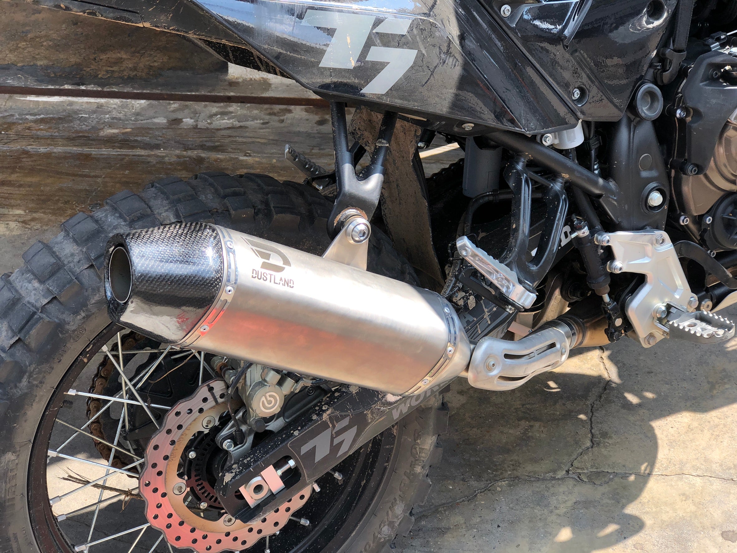 Quiksilver Dustland slip-on exhaust for Tenere 700