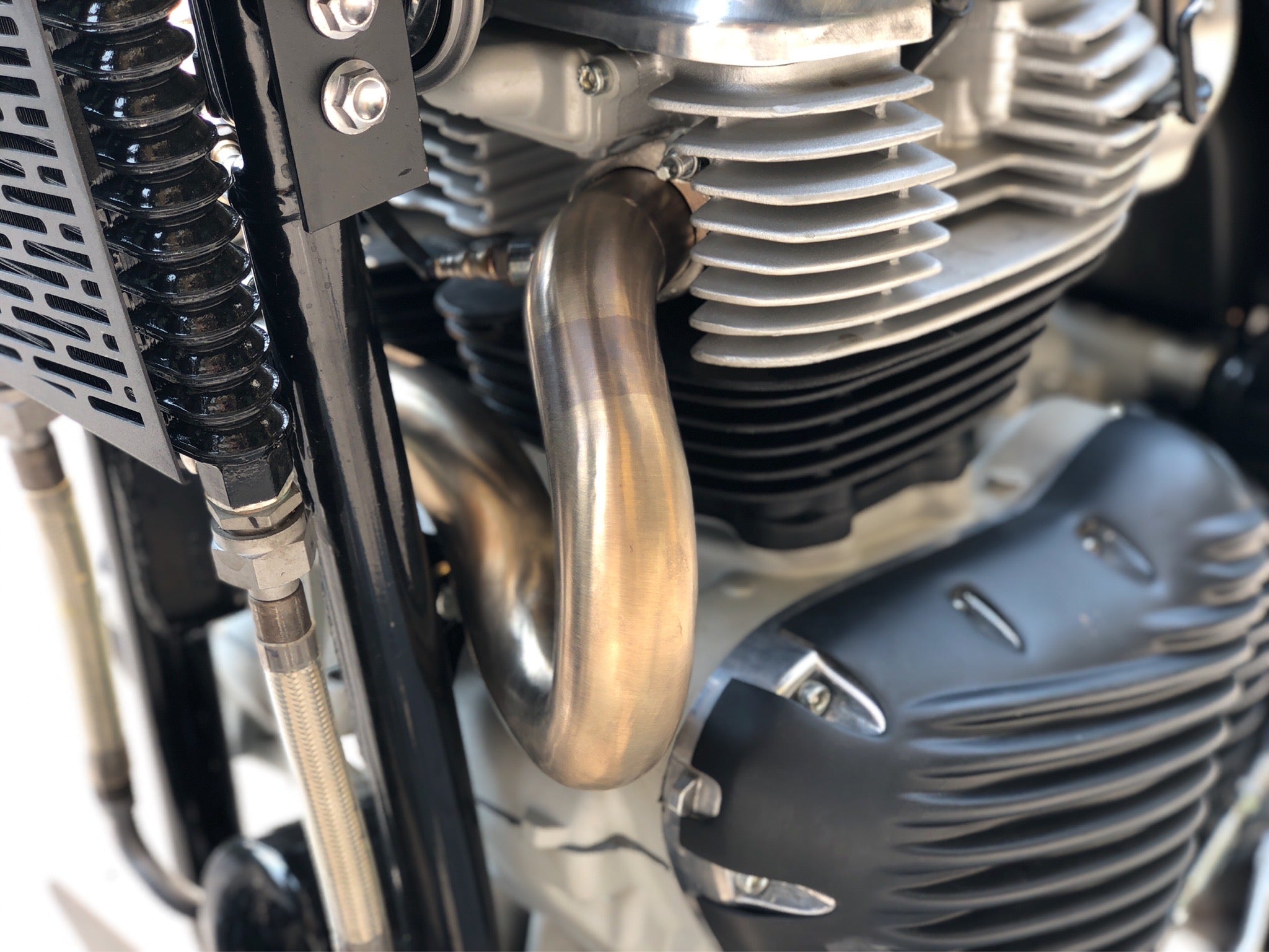 Sand Scratch full system exhaust for Royal Enfield 650 scrambler exhaust for interceptor 650